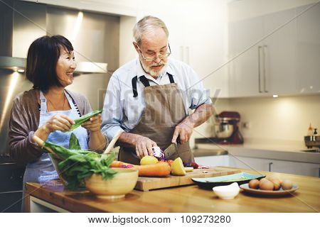 Family Cooking Kitchen Food Togetherness Concept