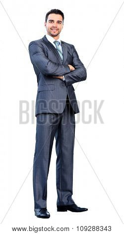 fulll lenght businessman. isolated on white
