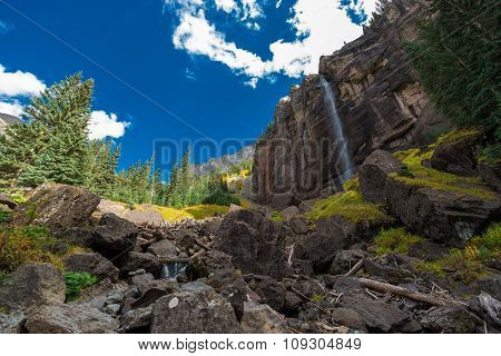 Bridal Veil Falls Telluride Colorado Usa