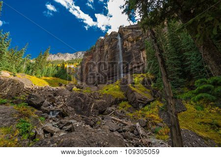 Bridal Veil Falls Telluride Colorado Usa