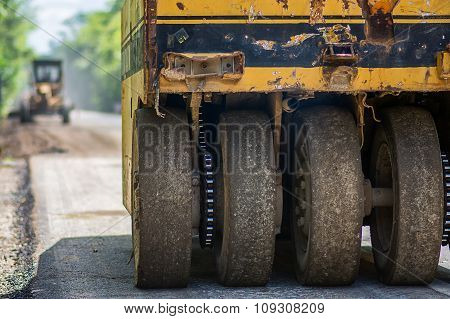 A Pneumatic Tyred Roller