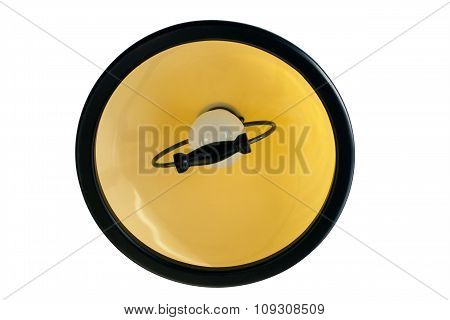 Yellow  Hanging Chandelier With A Handle