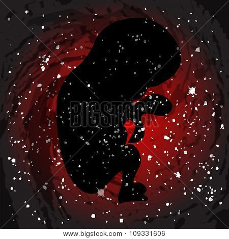 Unborn Baby Silhouette