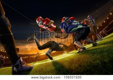 american football players in action on grand arena