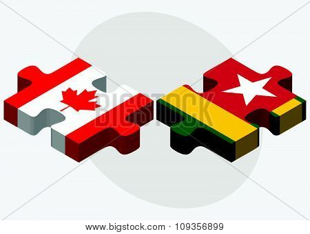 United Kingdom And Togo Flags