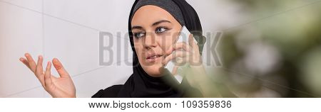 Woman Talking On The Phone