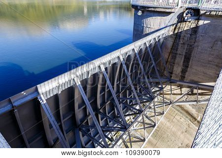 Sau Reservoir Detail In Barcelona Spain