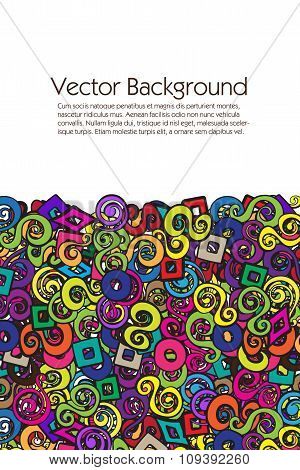 Vector Abstract Background with multiple colorful elements