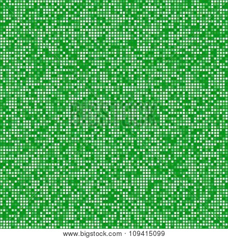 Green square pixel mosaic background