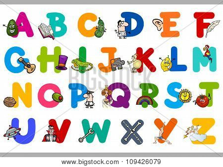 Alphabet With Objects For Kids