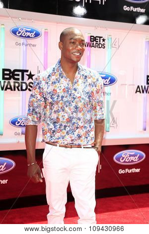 LOS ANGELES - JUN 29:  B.J. Britt at the 2014 BET Awards - Arrivals at the Nokia Theater at LA Live on June 29, 2014 in Los Angeles, CA