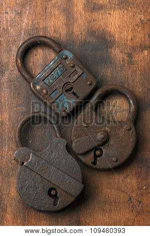 old rusty locks