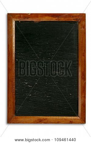 old blackboard w/soft shadow and space for writing