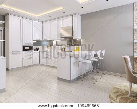 Kitchen In Modern Style