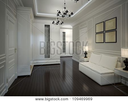 Interior Hall In Art Deco Style