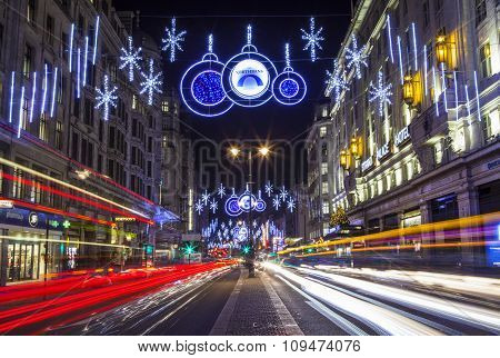 Strand Christmas Lights In London