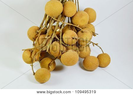 Longan Thai fruit on branch