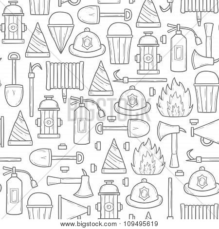 Seamless firefighter background
