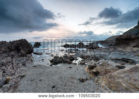 Dusk Over Hemmick Beach