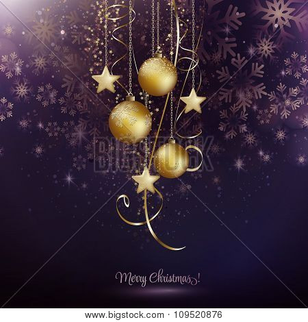 Christmas snowflakes background