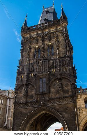 The Gothic Powder Tower In The Old Town