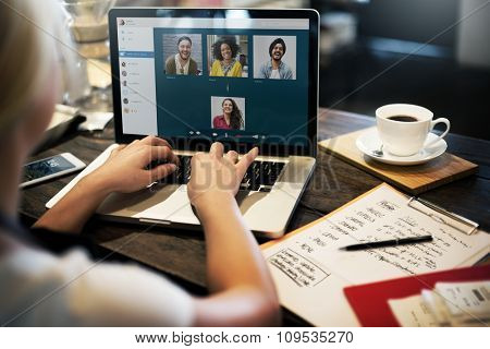 Video Call Facetime Chatting Communication Concept
