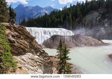 Wapta Falls in Yoho National Park in British Columbia, Canada.