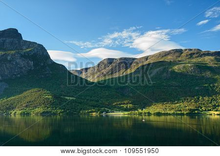Norway mountain lake