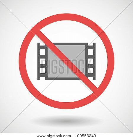 Forbidden Vector Signal With A Film Photogram