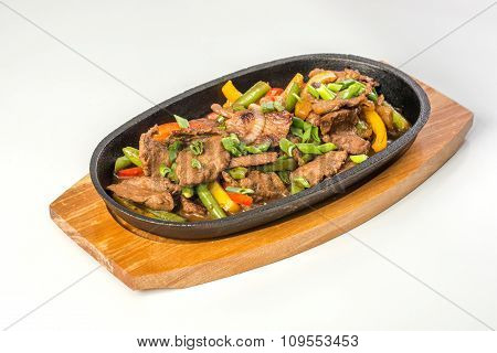 Rosted meat with vegetables