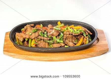 Rosted meat with vegetables