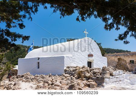 Chapel At Monolithos Castle