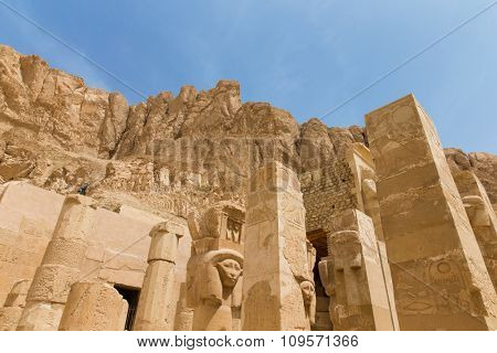 The temple of Hatshepsut near Luxor in Egypt