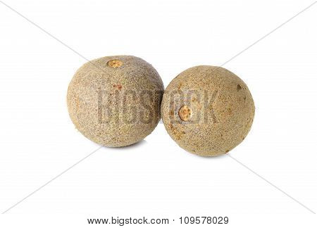 Monkey Fruit, Curd Fruit, Elephant Apple On White Background