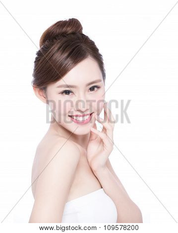 Beautiful Skin Care Woman Face