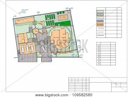Plan Of Garden Land