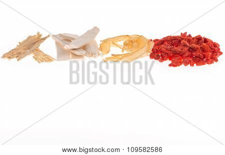 Different Kind Of Chinese Herbal Medicine For Soup Food