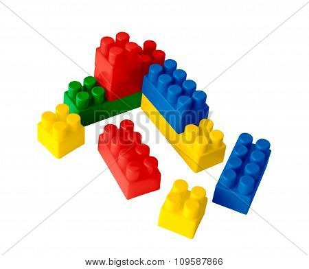 Plastic toy blocks
