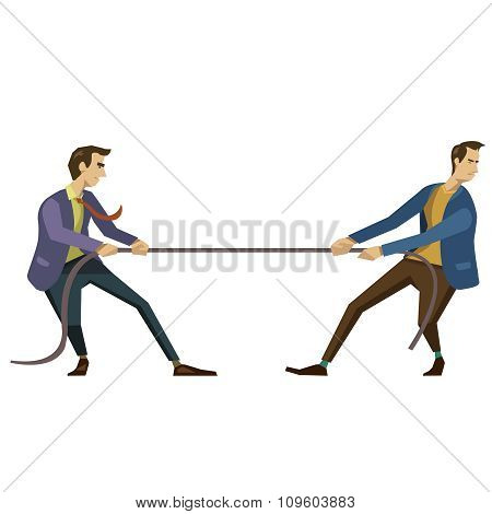 Two Rival Businessman