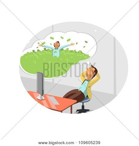 Manager Dreams In Office