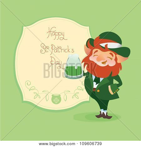 Happy Saint Patrick Day gratters Leprechaun