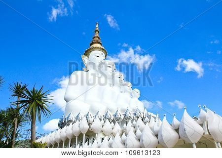 White Buddha Statue At Phasornkaew Temple, Khao Kho Phetchabun, Thailand.