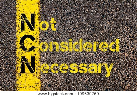Business Acronym Ncn As Not Considered Necessary