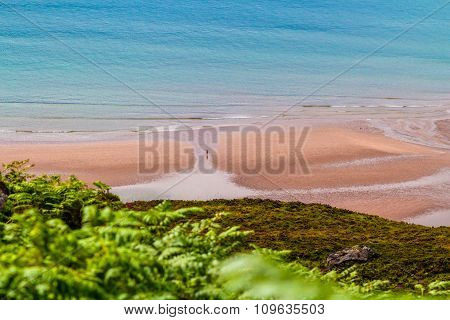 Lone Person On Beach