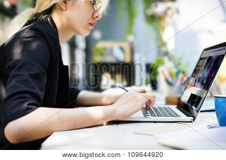 Office Business Analysis Working Workplace Workroom Concept