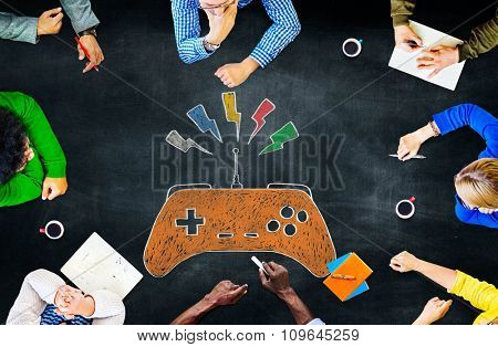 Game Controller Control Confusion Technology Concept