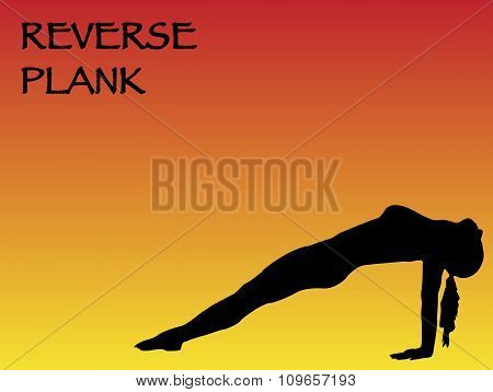 Yoga Woman Reverse Plank Pose