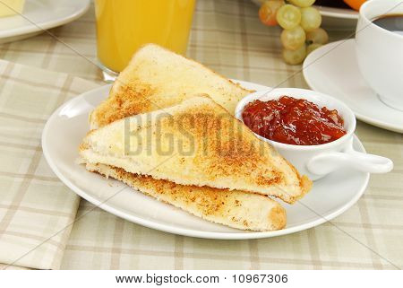Çilek elma Reçeli tost
