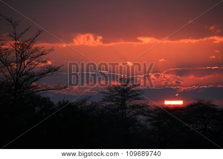 Sunset at Kwando River