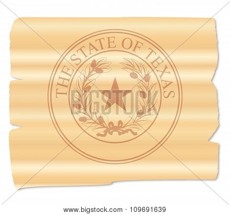 Texan State Seal Brand